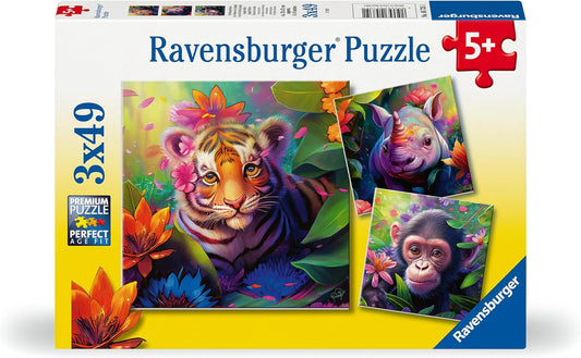 Ravensburger Jungle Babies 3x49pc Puzzle