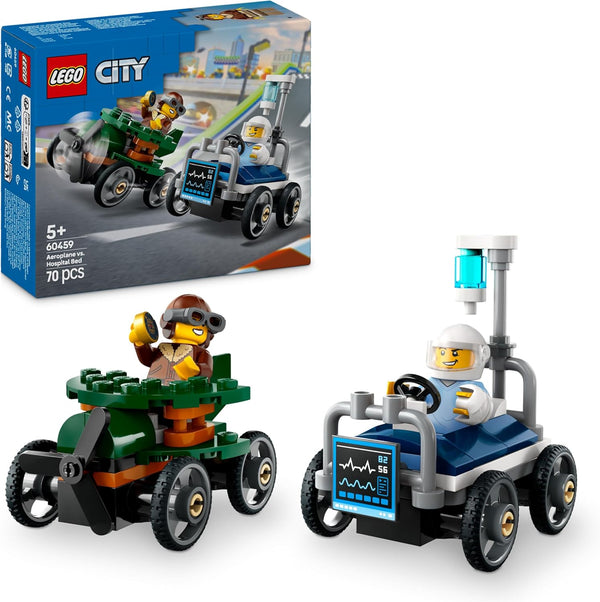 LEGO® | City: Airplane vs. Hospital Bed Race Car Pack (60459)