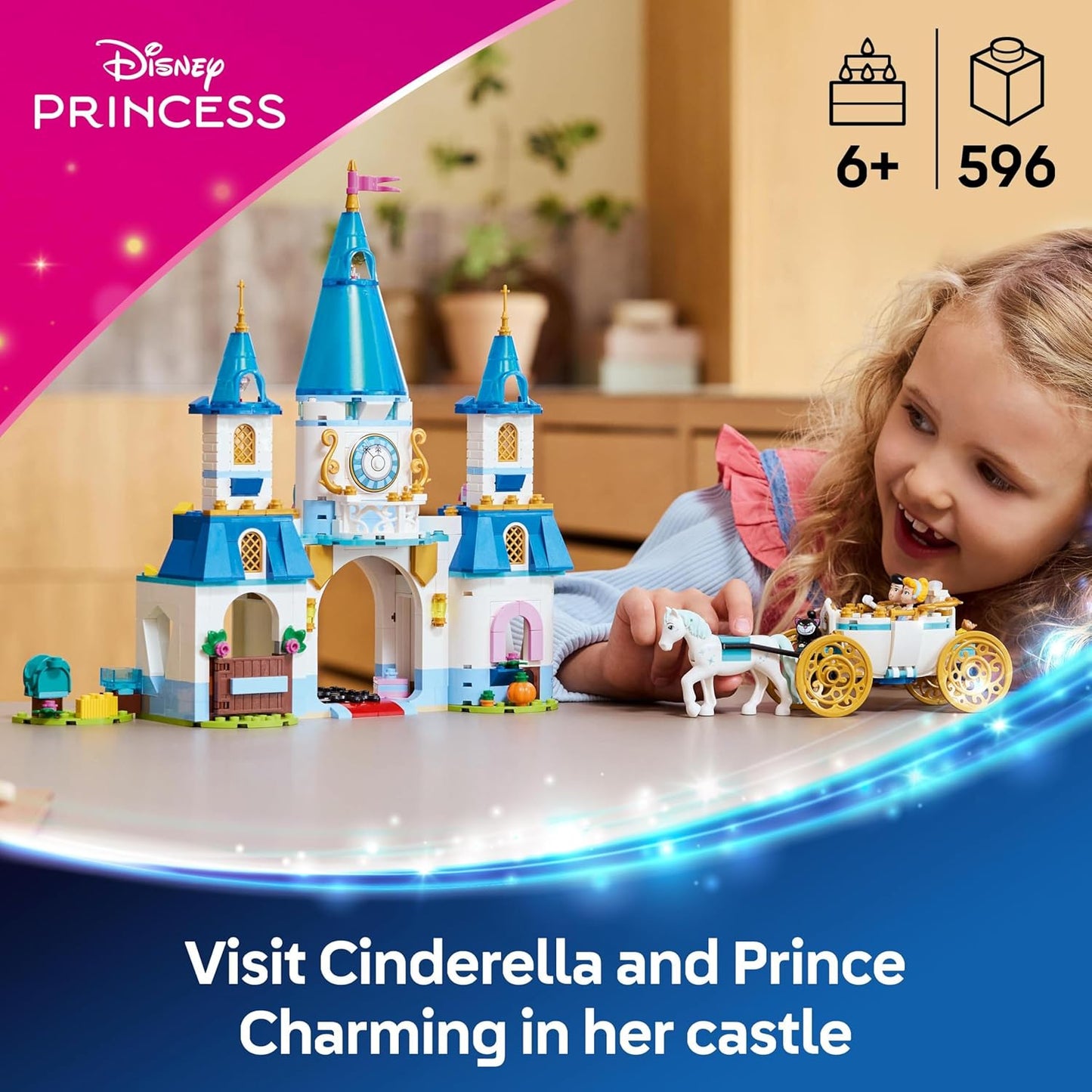 LEGO® | Disney Princess: Cinderella's Castle & Horse Carriage (43275)