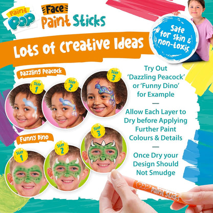 Paint Pop Face Paints - 12 Pack