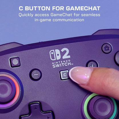 PDP Afterglow Wave Wireless Controller - Purple (Nintendo Switch 2)