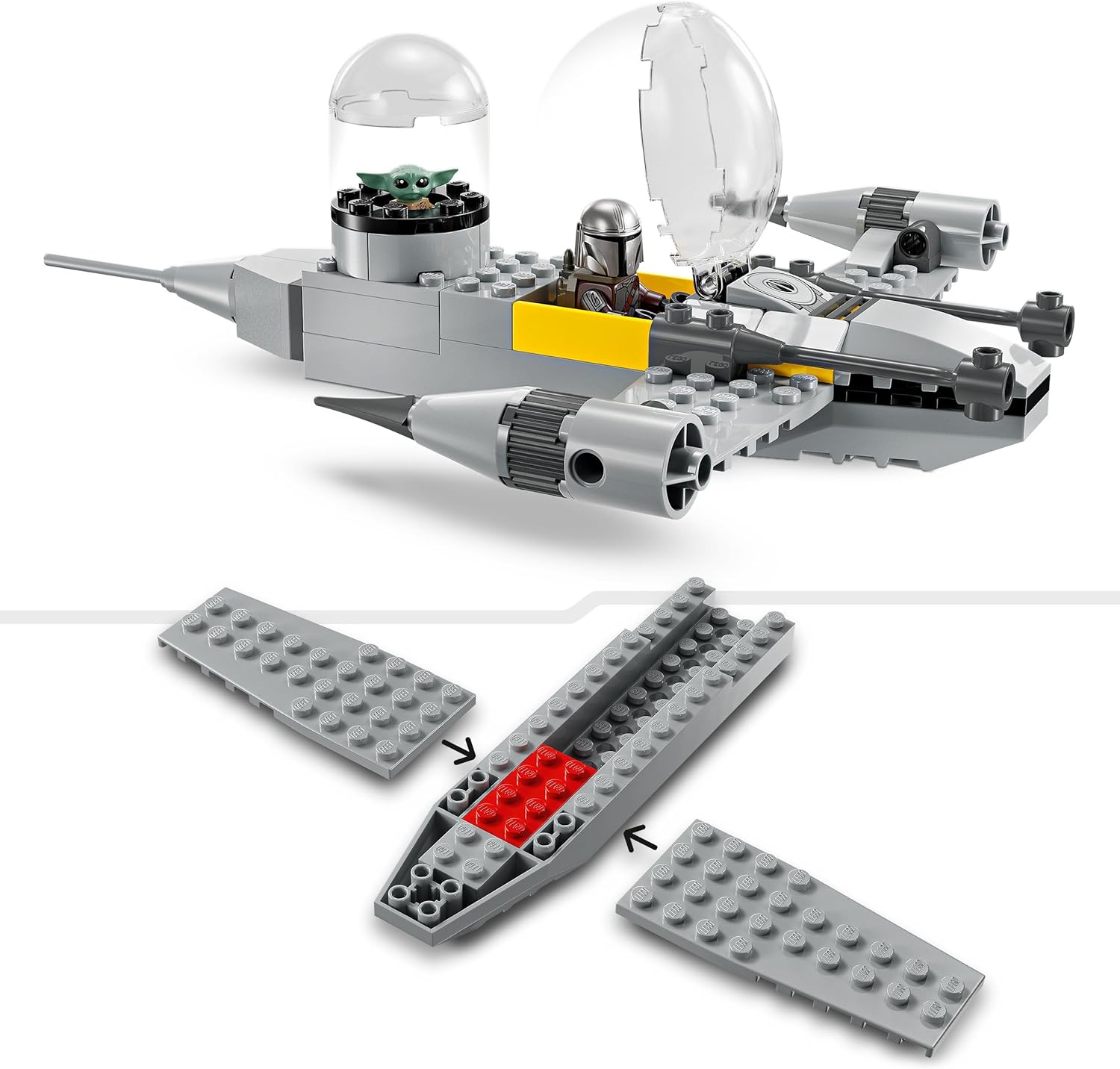 LEGO® | Star Wars: Mando and Grogu's N-1 Starfighter (75410)
