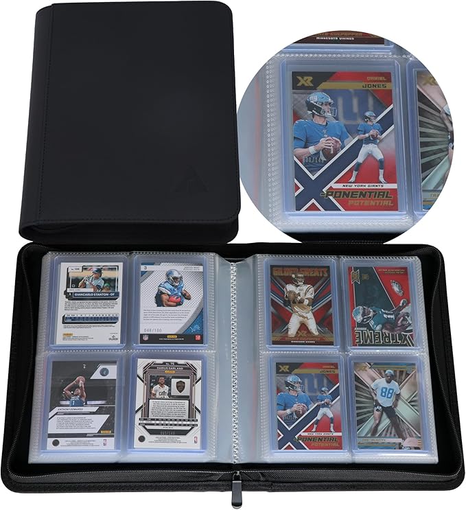 Premium 4-Pocket Toploader Folder with Zipper
