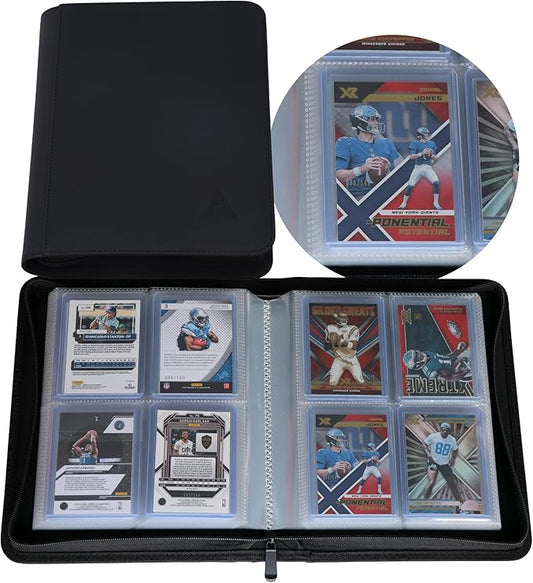 Premium 4-Pocket Toploader Folder with Zipper