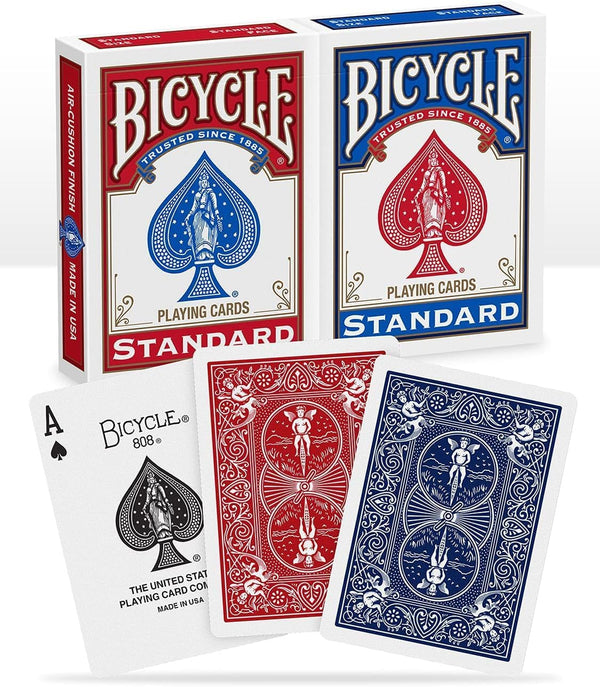 BICYCLE STANDARD 2-PACK RED AND BLUE PLAYING CARDS