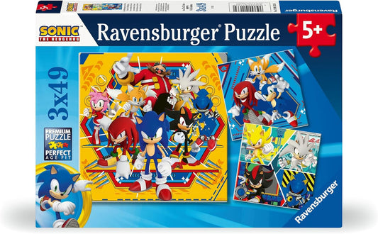 Ravensburger Sonic The Hedgehog 3x49pc Puzzle