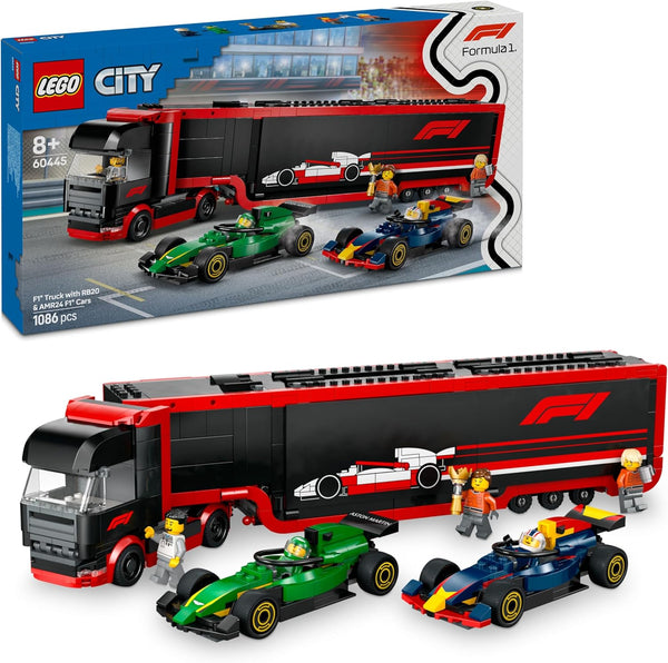 LEGO® | City: F1 Truck with RB20 & AMR24 F1 Cars (60445)