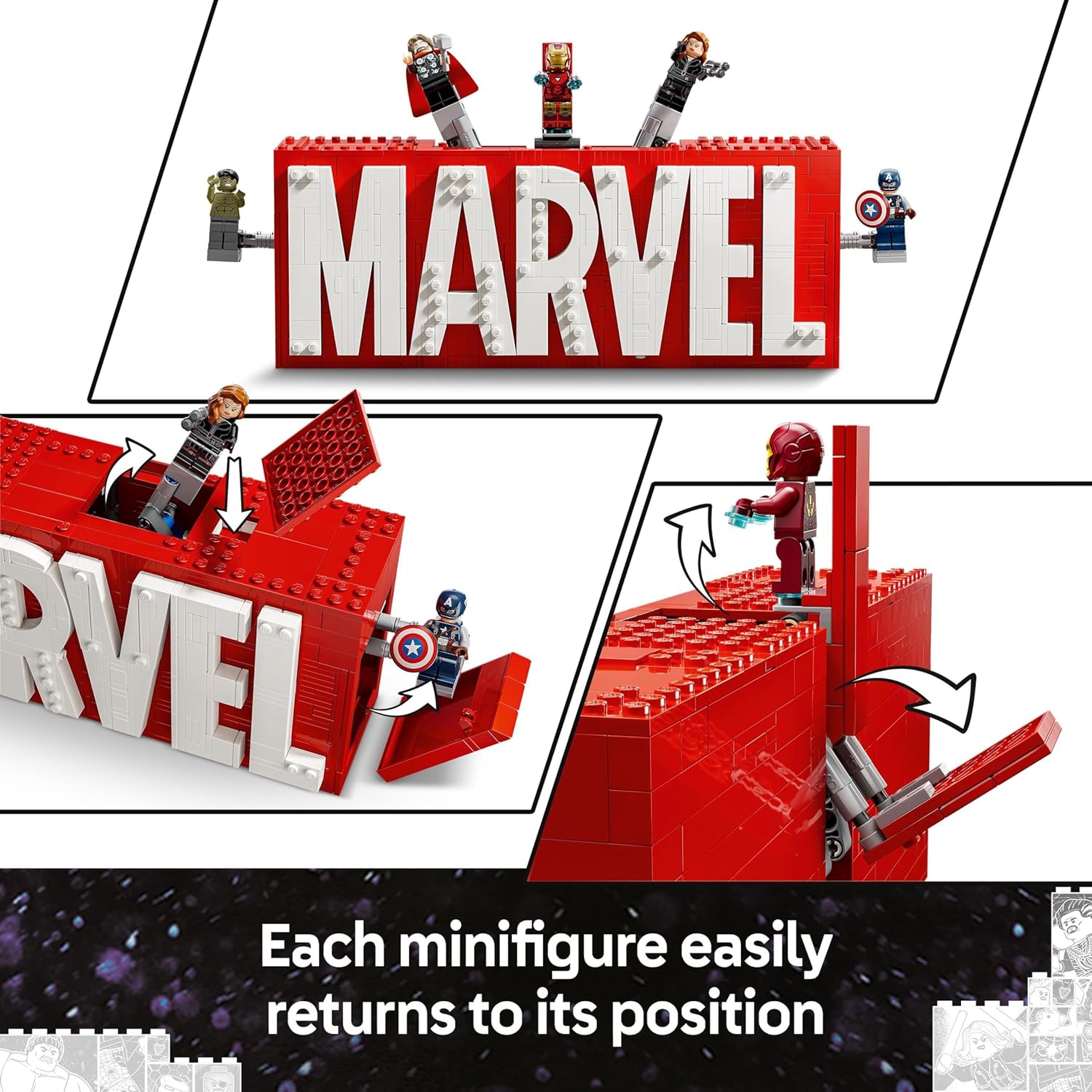 LEGO® | Marvel: MARVEL Logo & Minifigures (76313)
