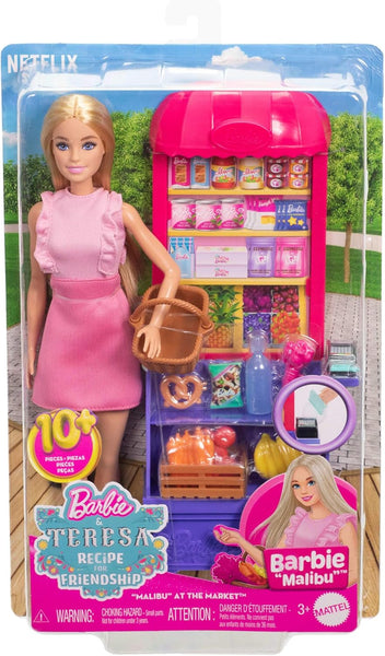 Barbie and Teresa Malibu at the Market Playset