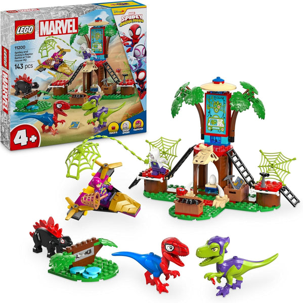 LEGO® | Marvel: Spidey and Gobby's Raptor Battle at Tree House HQ (11200)