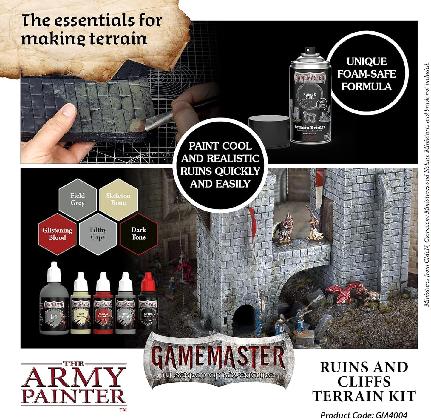 The Army Painter - GameMaster - Ruins & Cliffs Terrain Kit