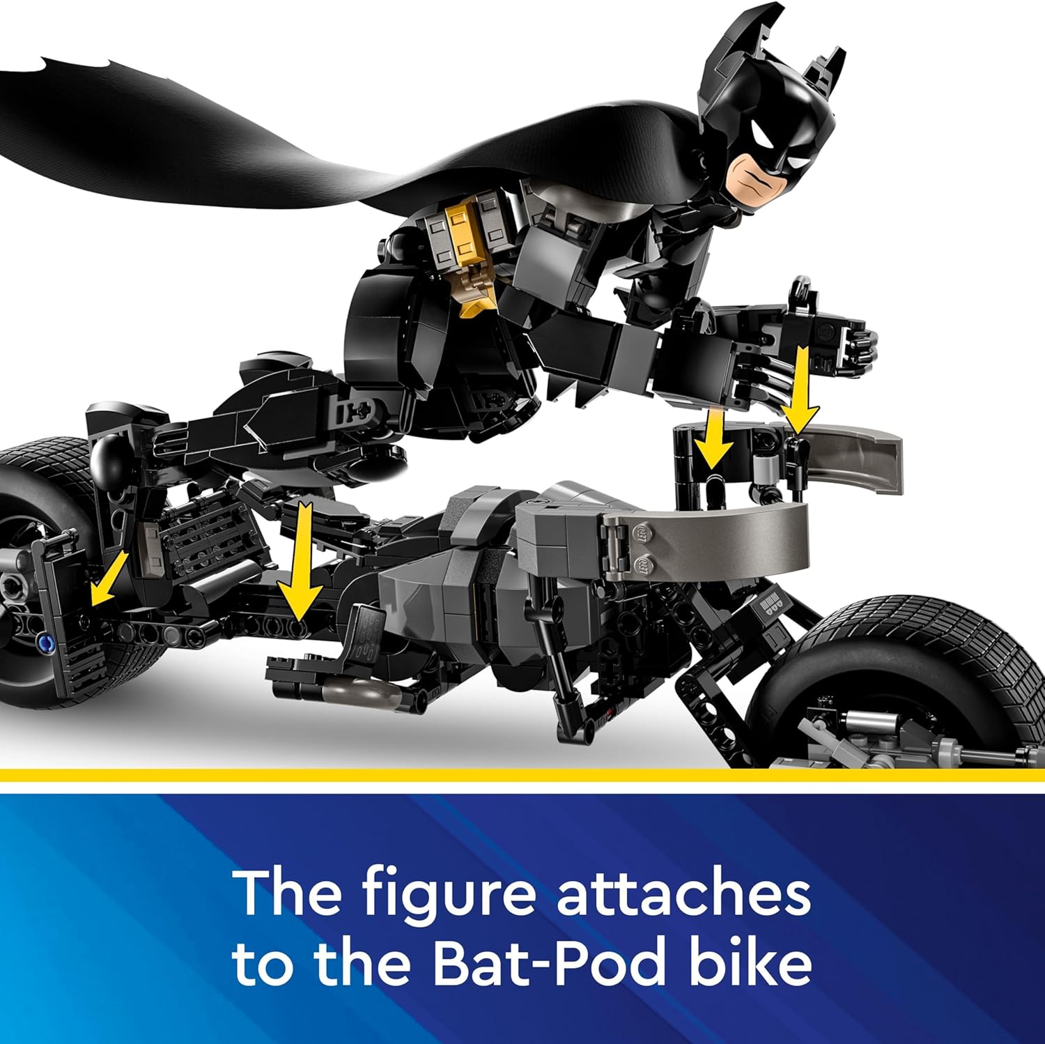 LEGO® | DC: Batman Construction Figure and the Bat-Pod Bike (76273)