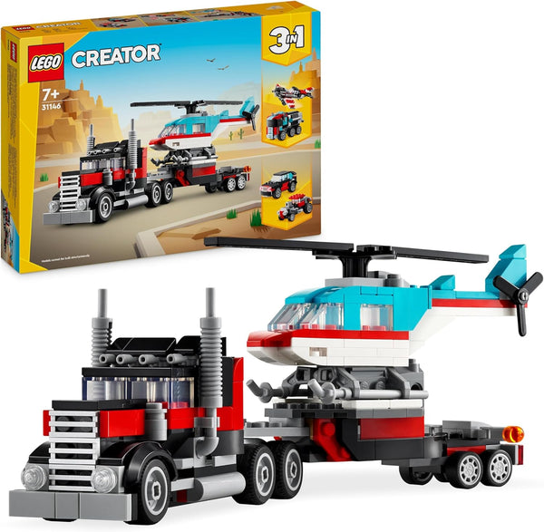 LEGO® | Creator: Flatbed Truck with Helicopter (31146)