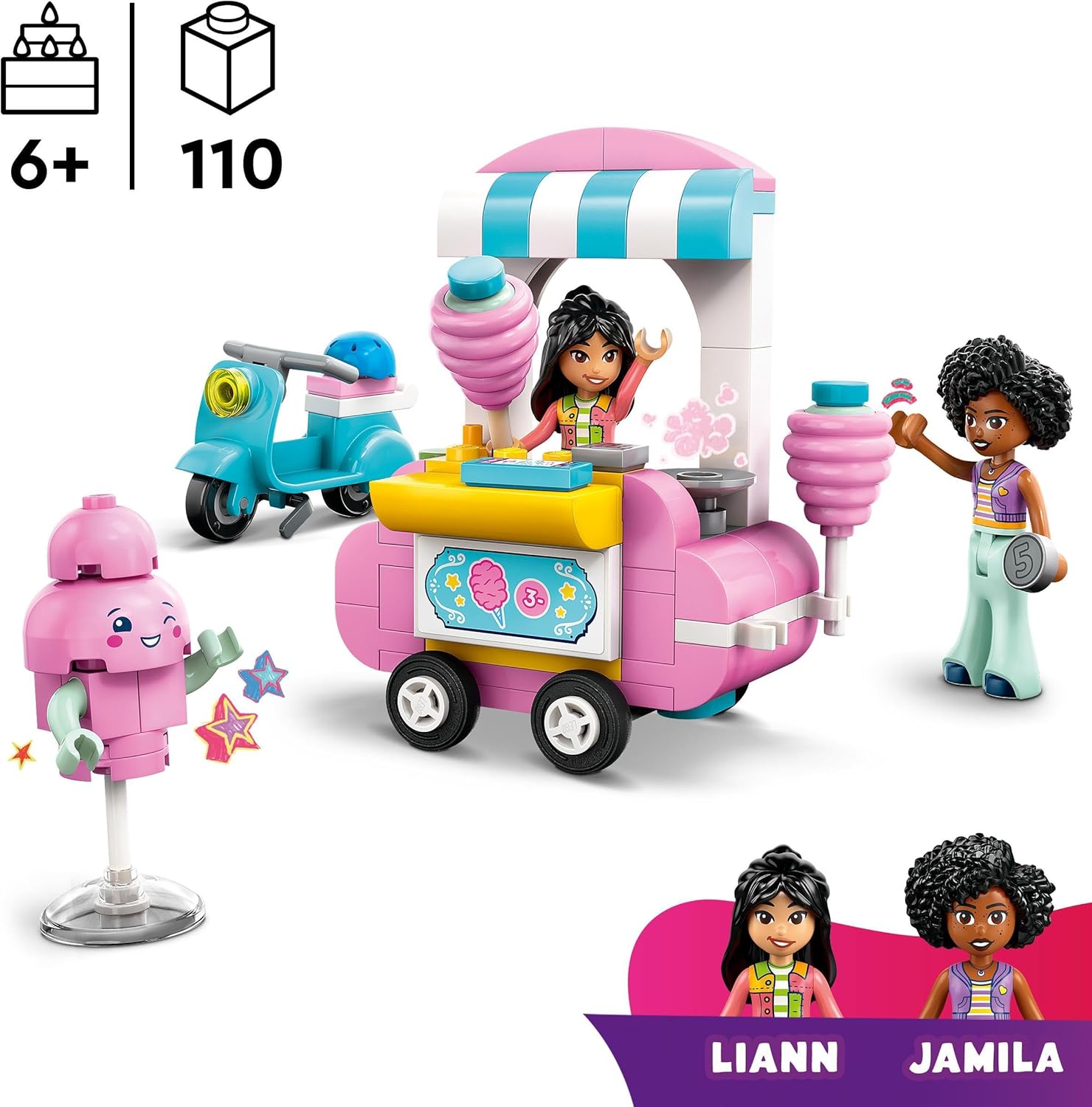 LEGO® | Friends: Cotton Candy Stand and Scooter (42643)