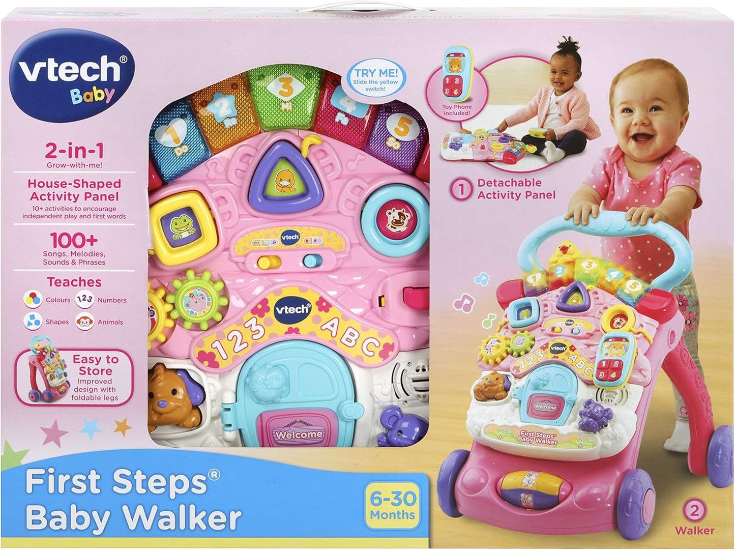VTech: First Steps Baby Walker Pink