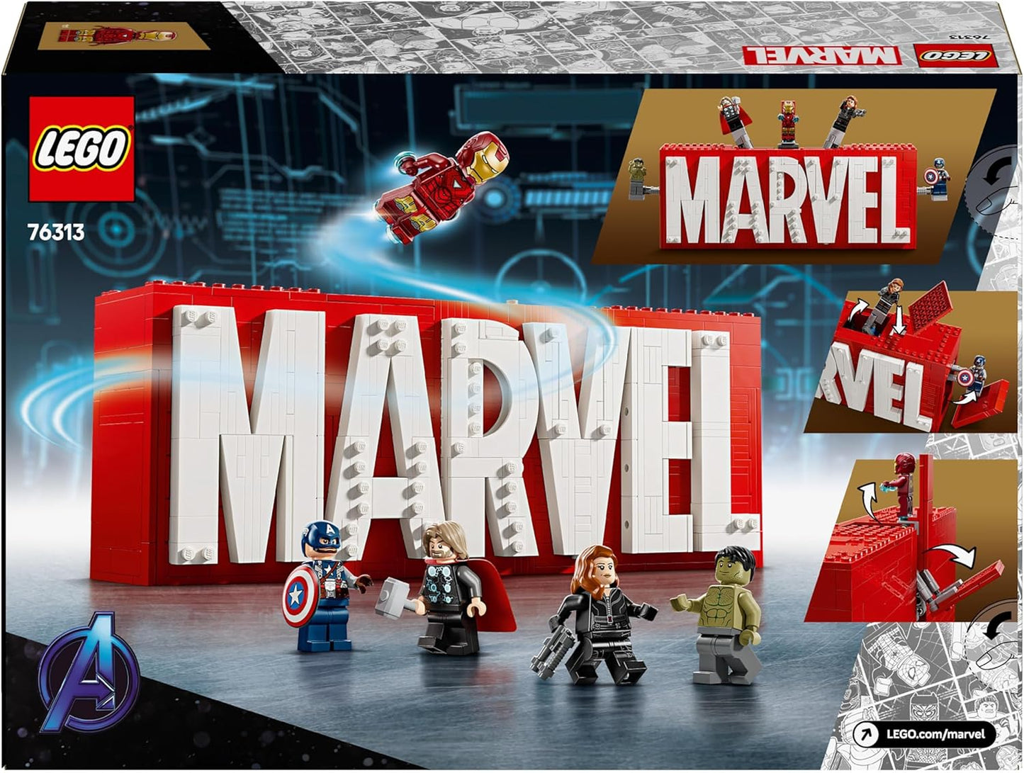 LEGO® | Marvel: MARVEL Logo & Minifigures (76313)