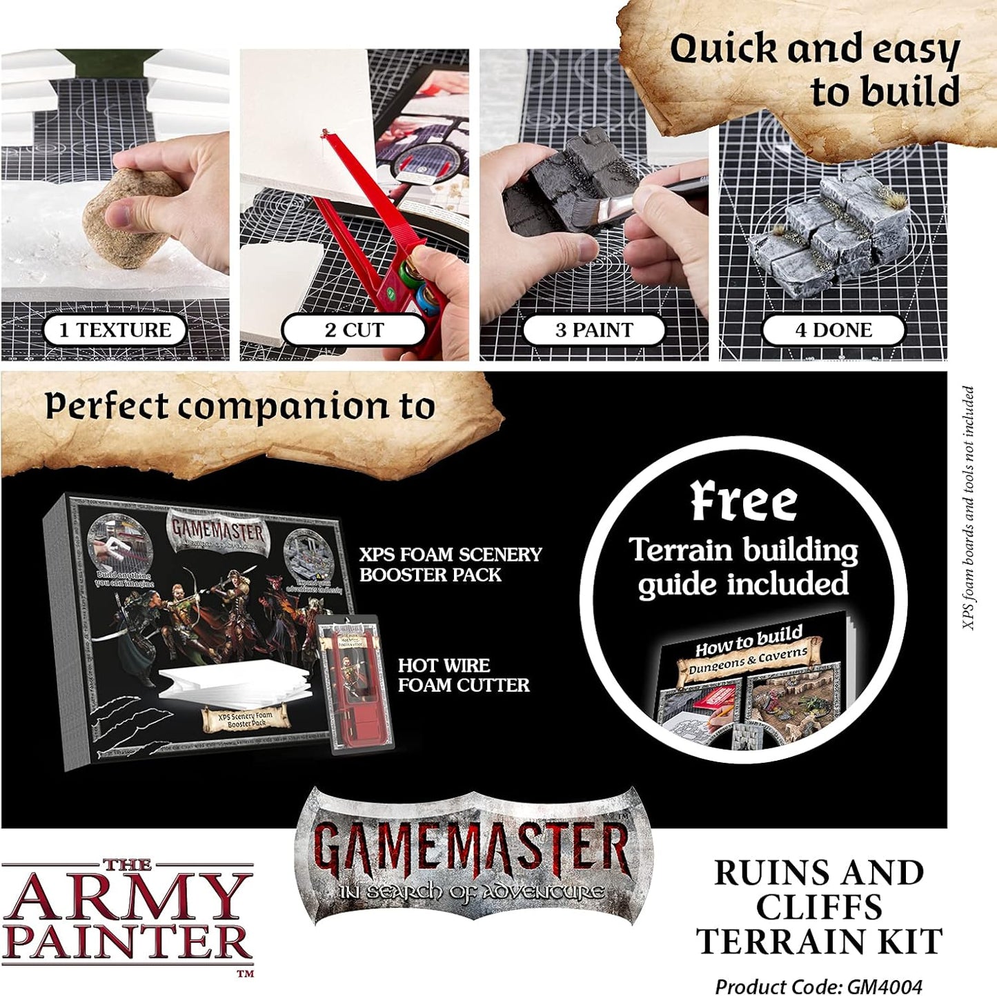 The Army Painter - GameMaster - Ruins & Cliffs Terrain Kit