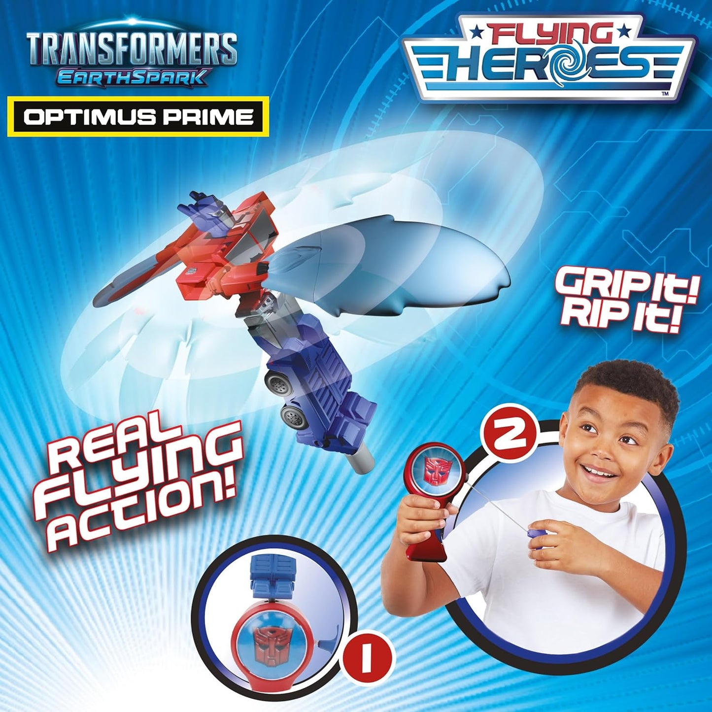 Flying Hero Optimus Prime