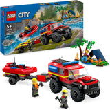 LEGO® | City: 4x4 Fire Truck with Rescue Boat (60412)