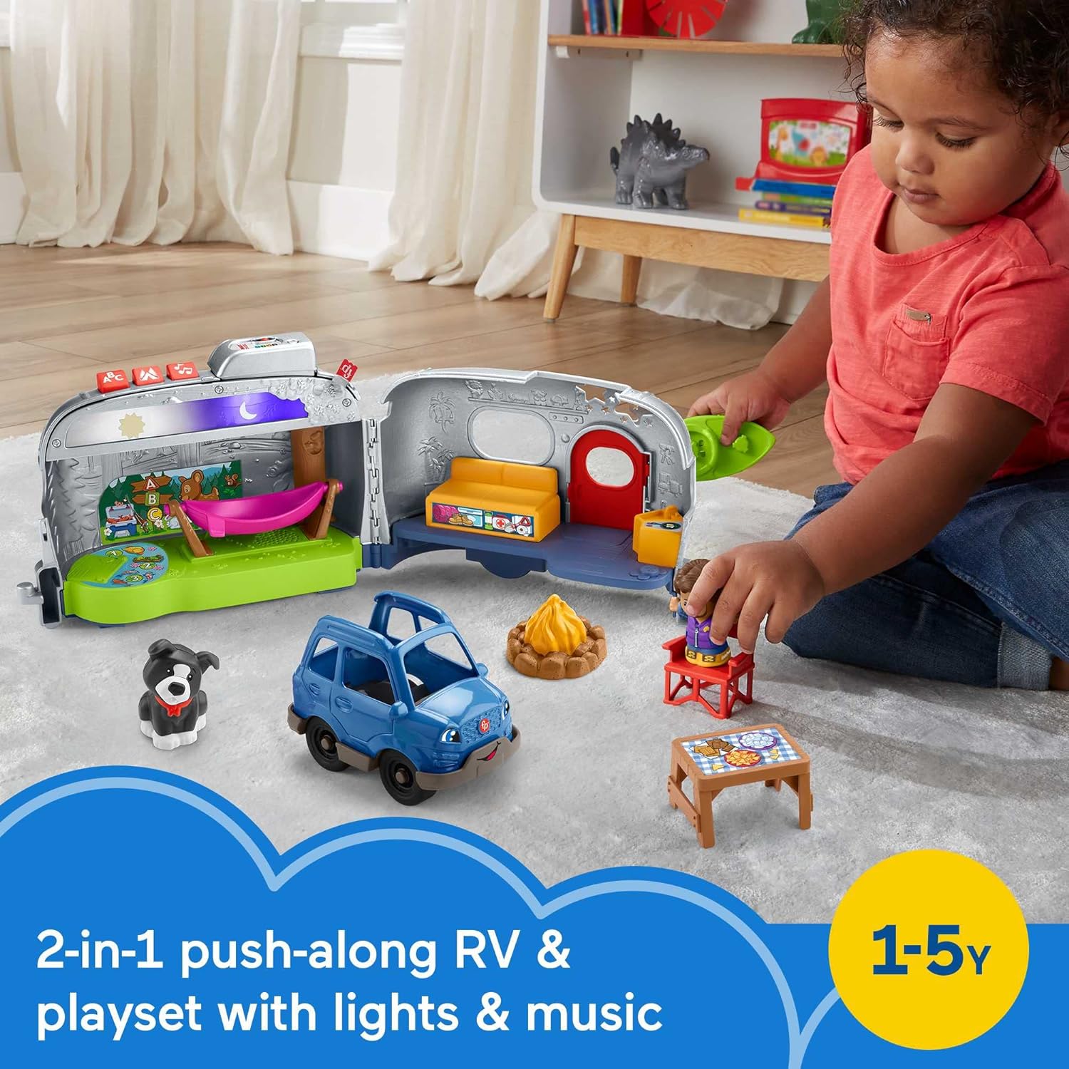 Fisher Price Little People Light-Up Learning Camper