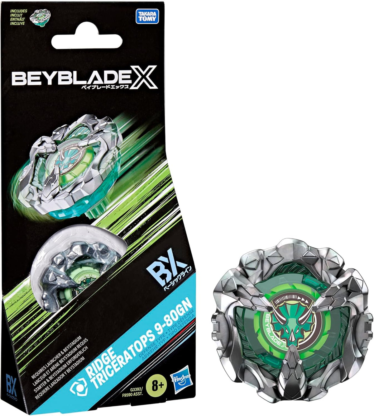 Beyblade X: Ridge Triceratops 9-80GN (Defence)
