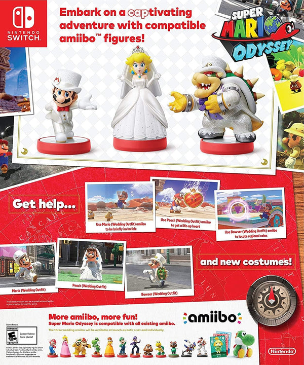 Peach in Wedding Outfit - Super Mario Odyssey - Nintendo Switch - Amiibo