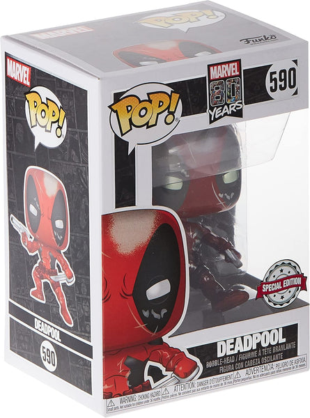 Funko POP! : Marvel 80th - Deadpool (First Appearance, Metallic Effect, Exclusive) (590)