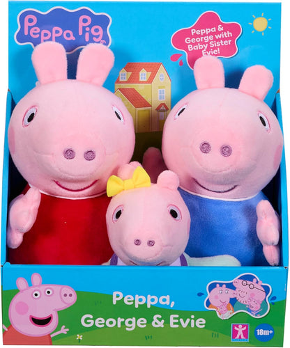 Peppa Pig Peppa/George/Evie 3-Pack