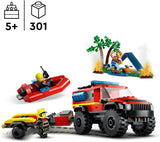 LEGO® | City: 4x4 Fire Truck with Rescue Boat (60412)
