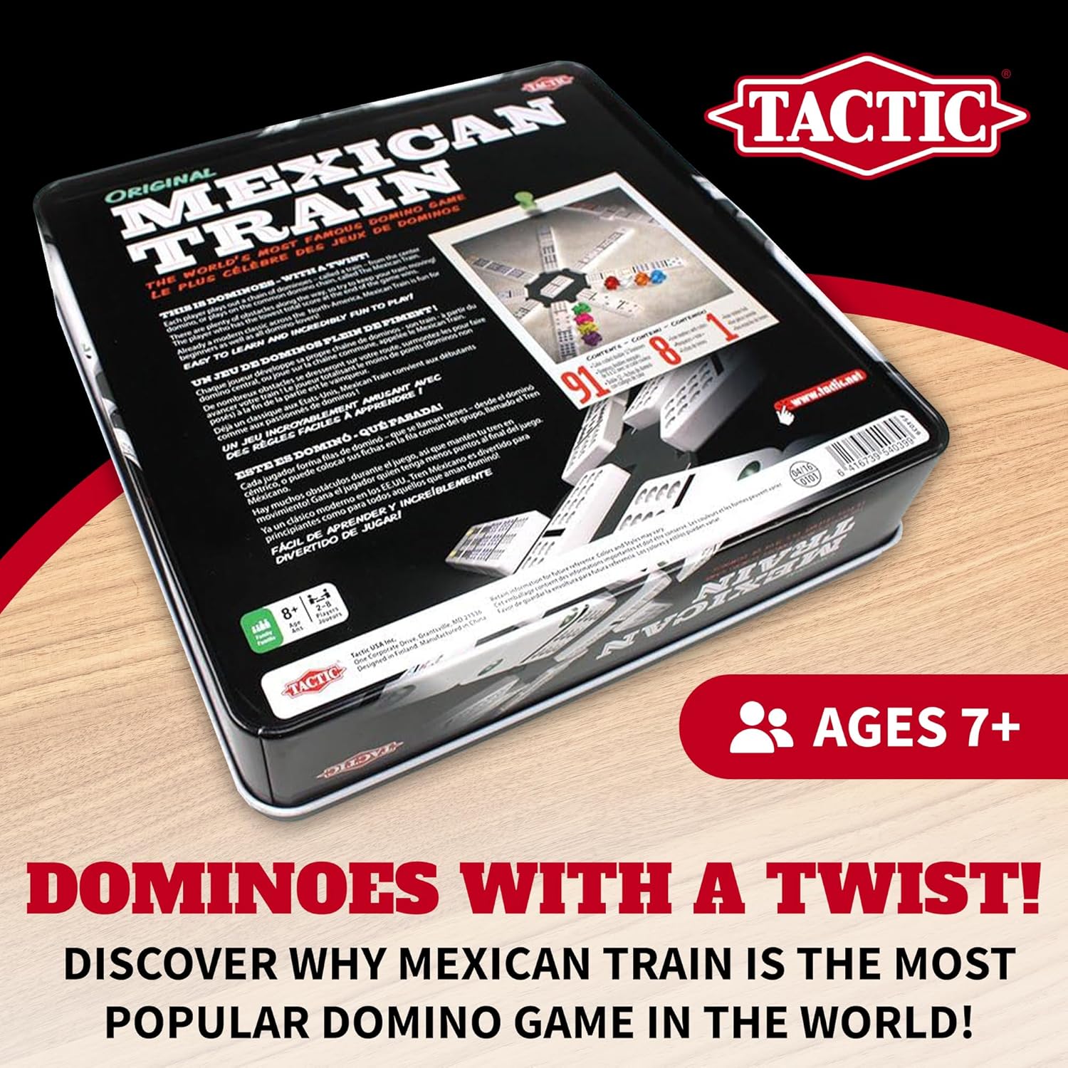 TACTIC - MEXICAN TRAIN - TIN BOX WITH WINDOW