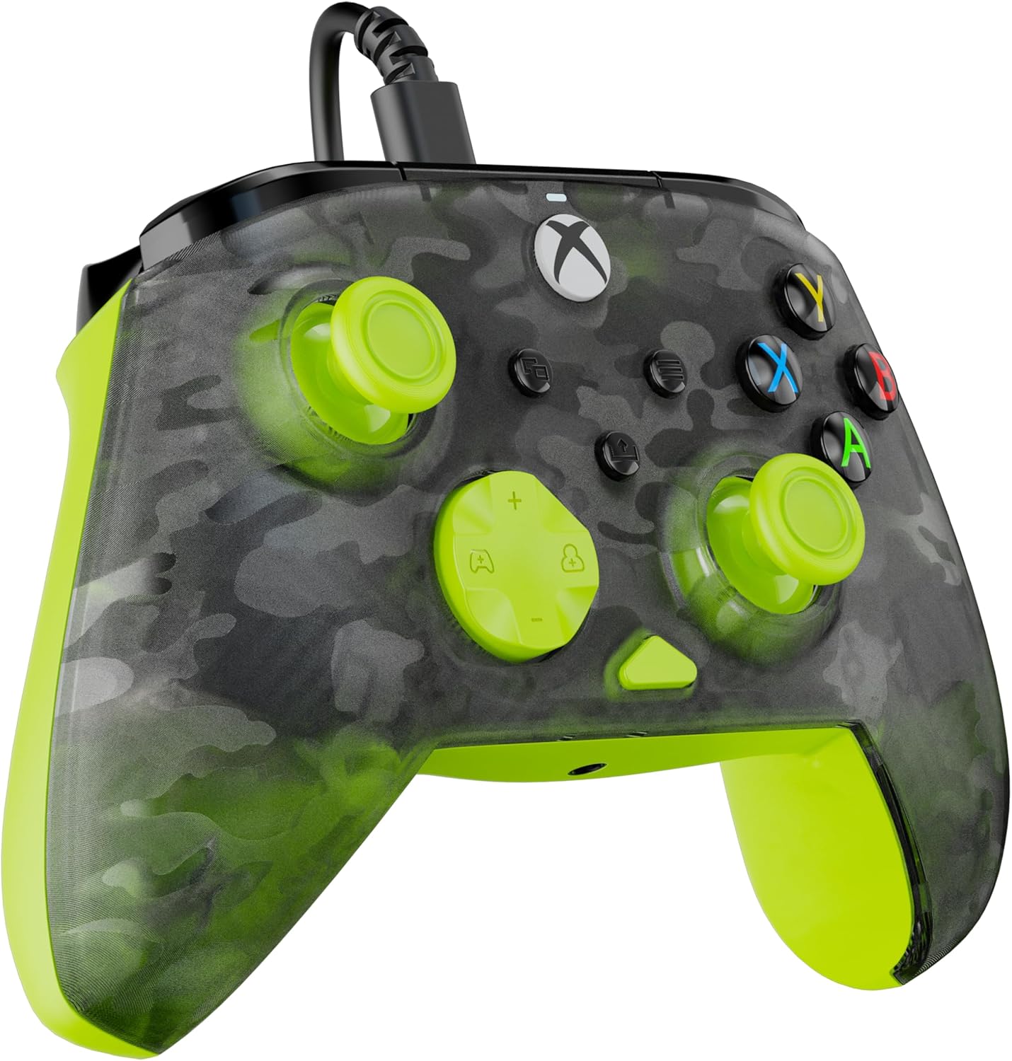 Turtle Beach Rematch Controller, Green Camo Black/Yellow | Xbox