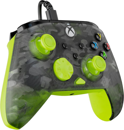 Turtle Beach Rematch Controller, Green Camo Black/Yellow | Xbox