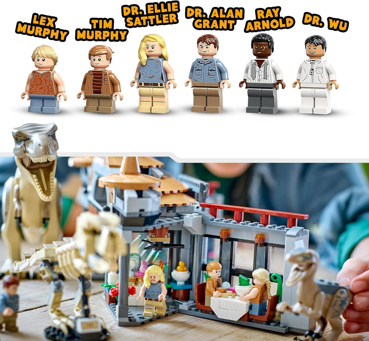 LEGO® | Jurassic Park: Visitor Centre T-Rex & Raptor Attack (76961)