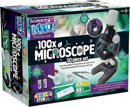 Science Mad 100X Microscope SS25