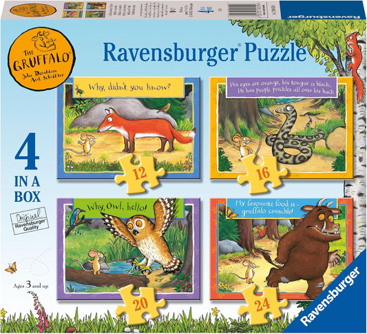 Ravensburger The Gruffalo 4 In A Box Puzzle