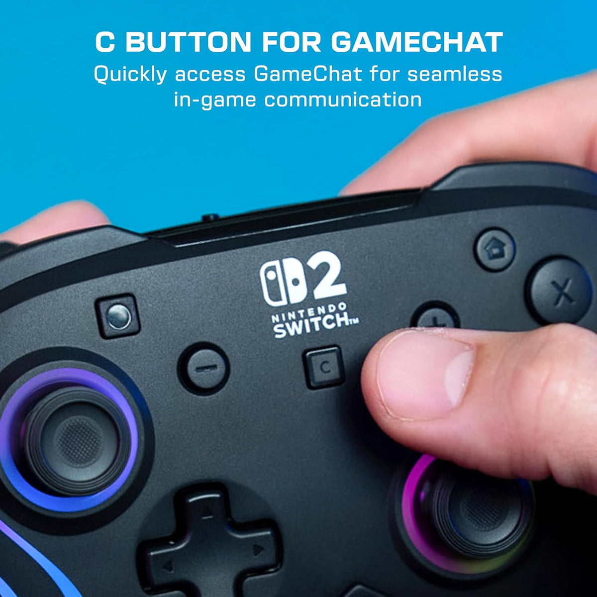 PDP Afterglow Wave Wireless Controller - Black (Nintendo Switch 2)