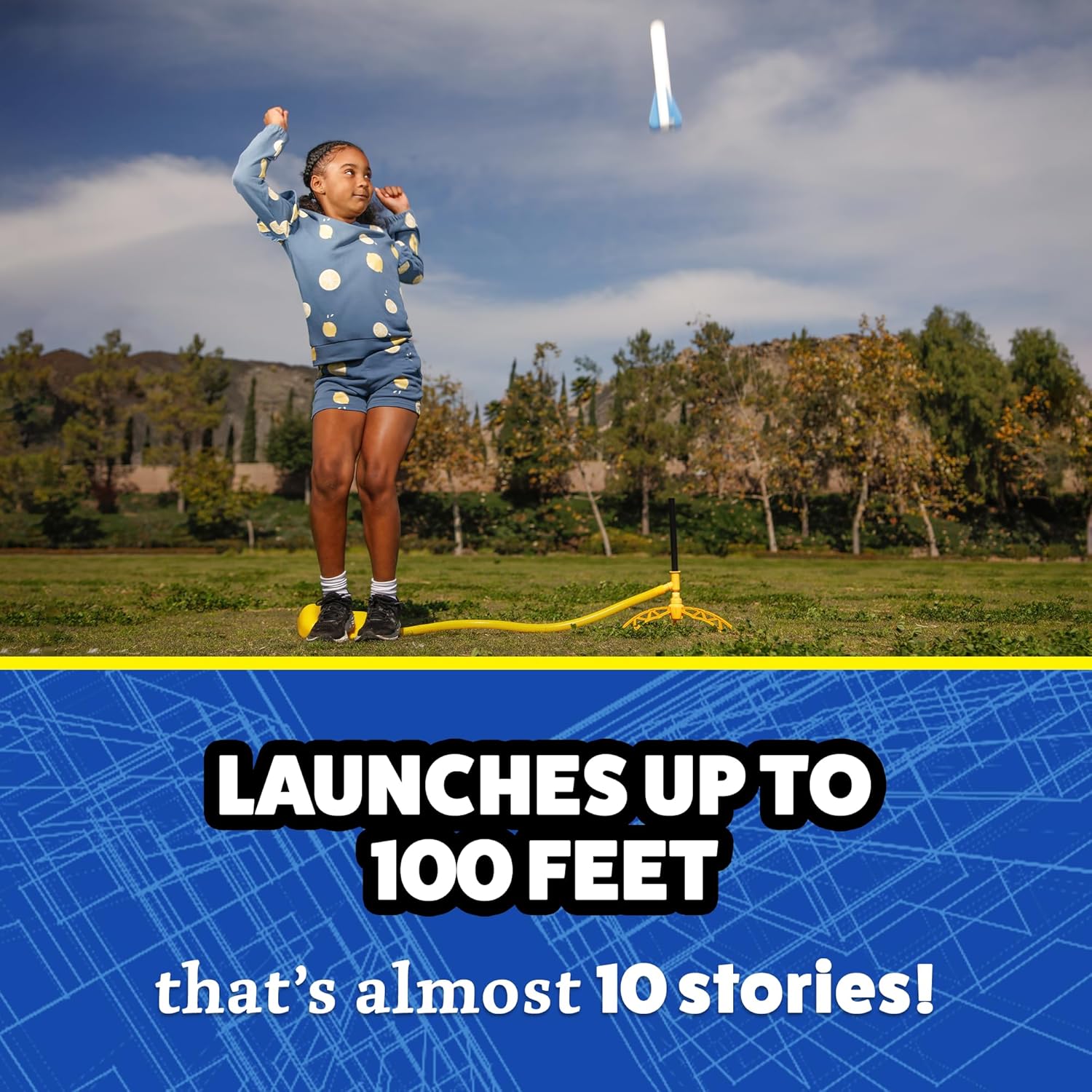 Stomp Rocket Jr. Glow Rocket Set - 4 Rockets
