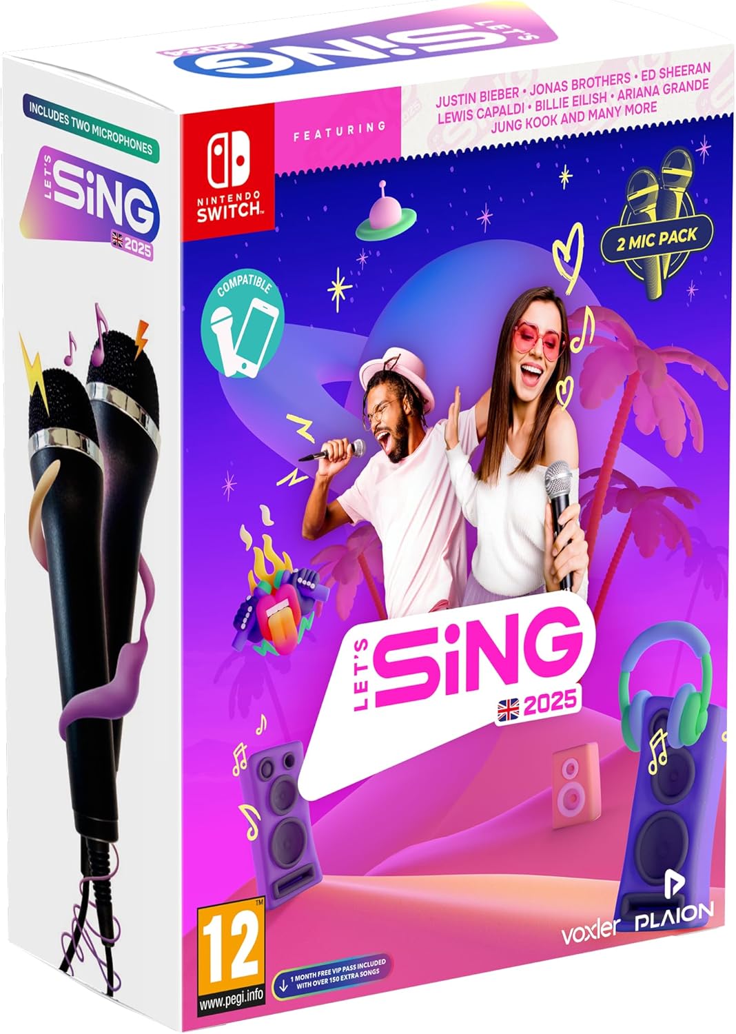 Let's Sing 2025 - Double Mic Bundle (Nintendo Switch)