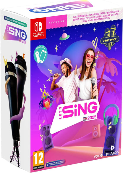 Let's Sing 2025 - Double Mic Bundle (Nintendo Switch)