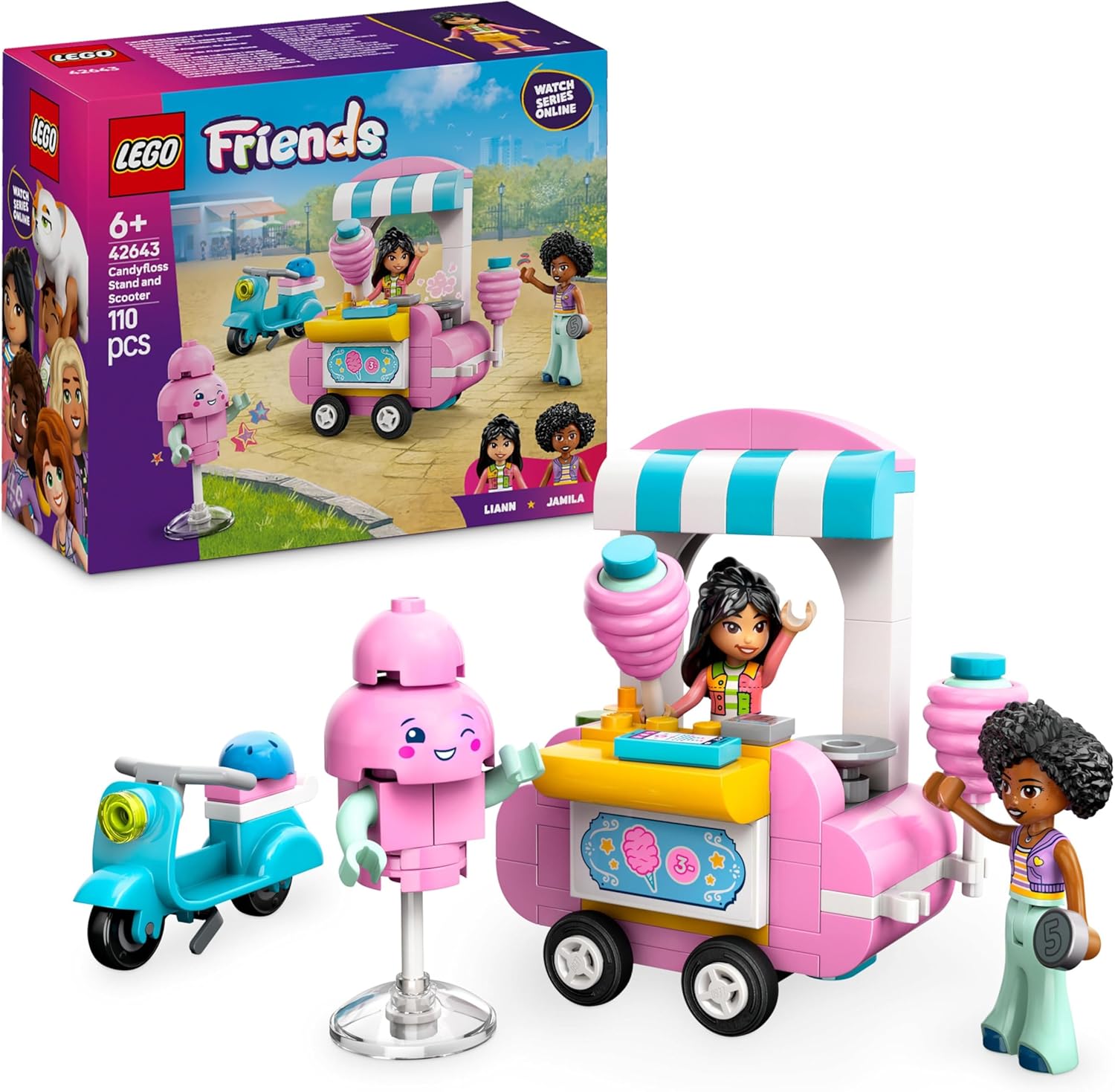 LEGO® | Friends: Cotton Candy Stand and Scooter (42643)