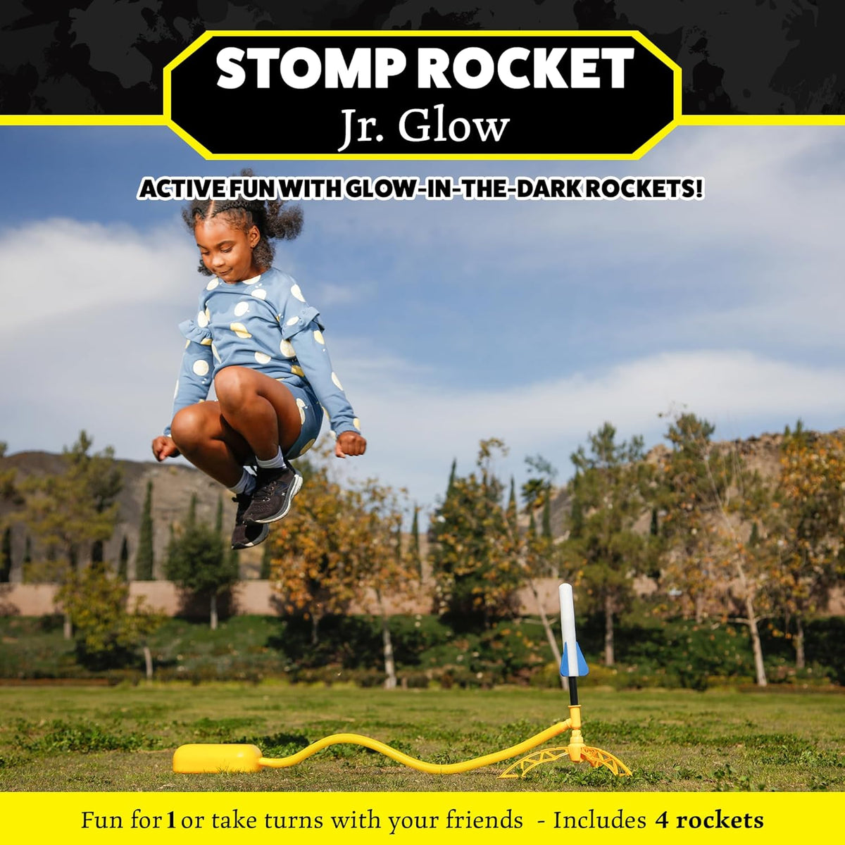 Stomp Rocket Jr. Glow Rocket Set - 4 Rockets