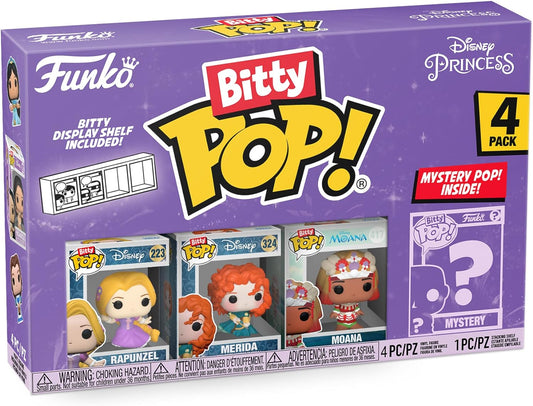 FUNKO POP BITTY: DISNEY PRINCESS 4 PACK (ASSORTED)