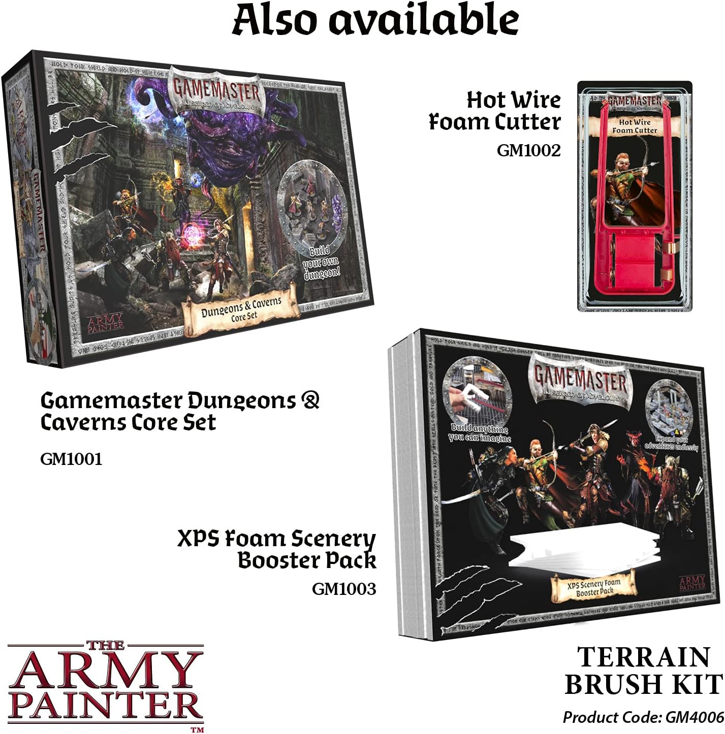 The Army Painter - GameMaster - Terrain Brush Kit