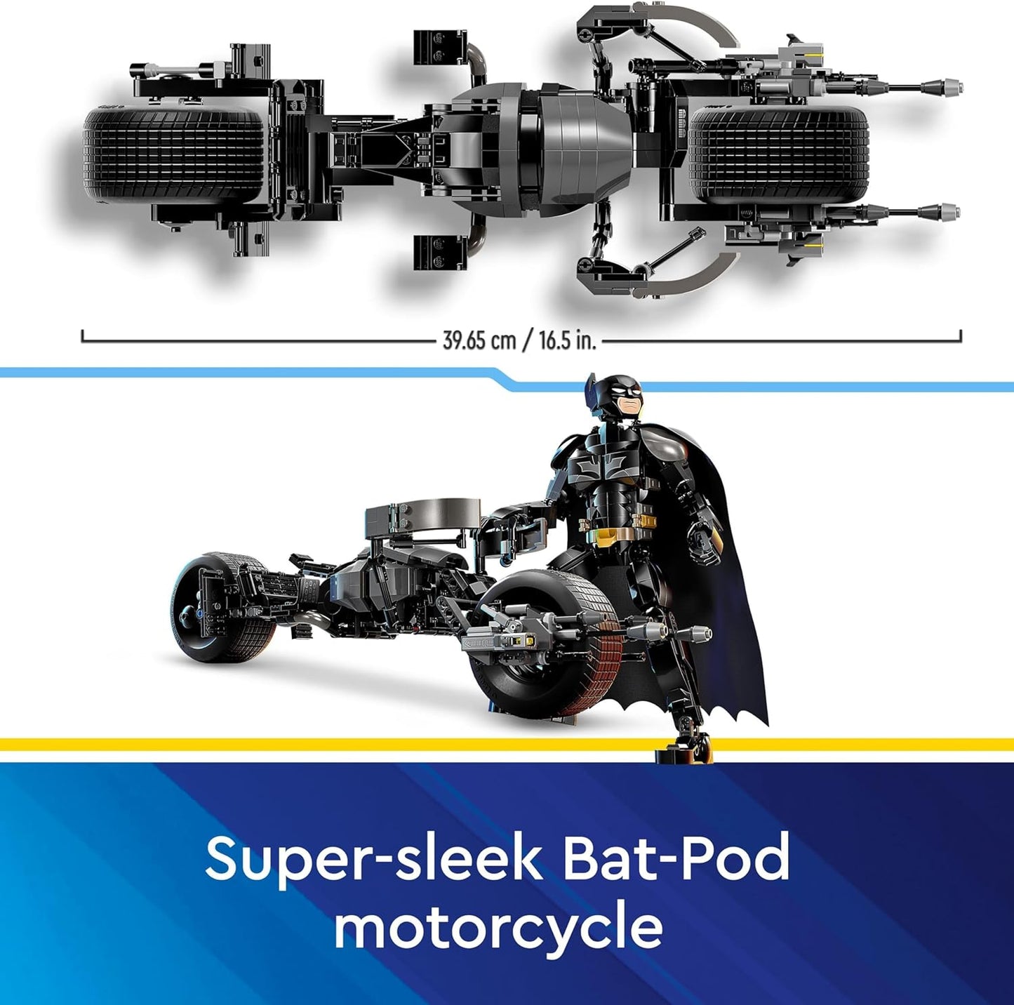 LEGO® | DC: Batman Construction Figure and the Bat-Pod Bike (76273)