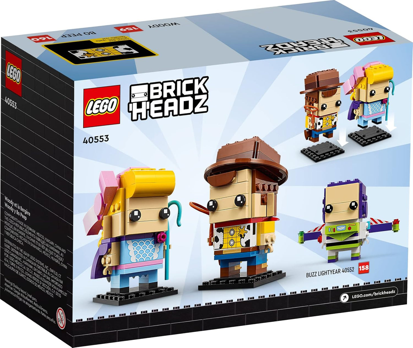 LEGO® | BrickHeadz: Toy Story: Woody and Bo Peep (40553)