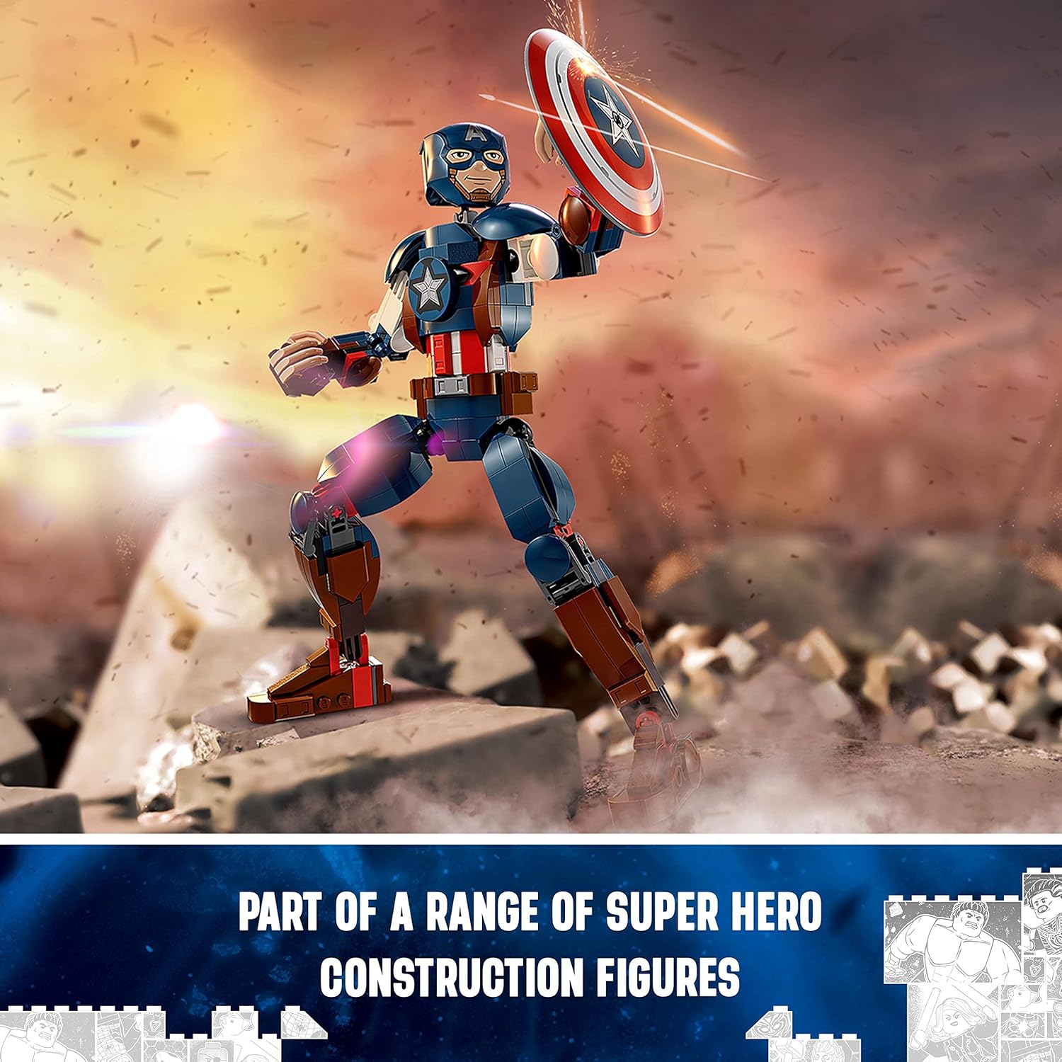 LEGO® | Marvel: Captain America Construction Figure (76258)