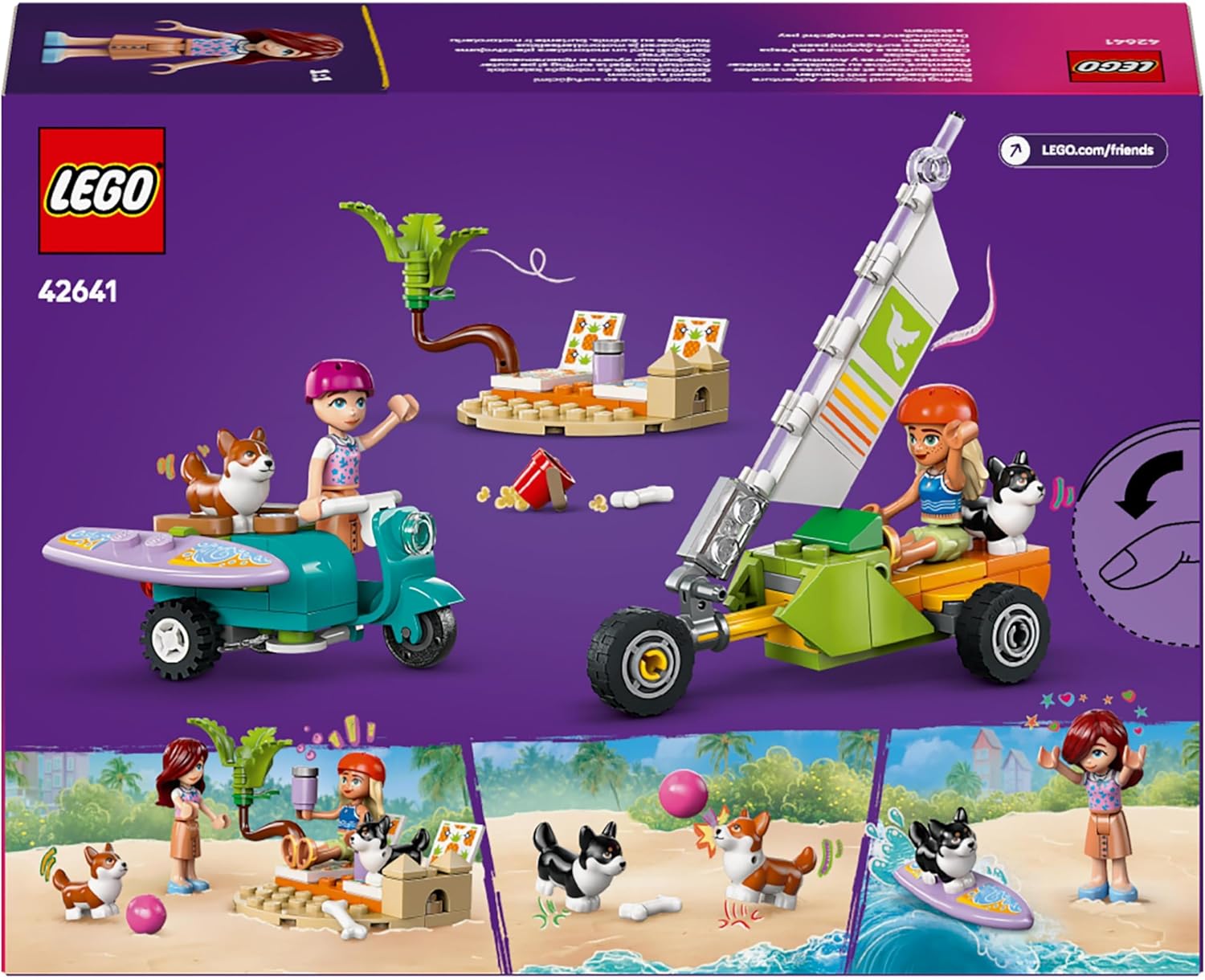 LEGO® | Friends: Surfing Dogs and Scooter Adventure (42641)