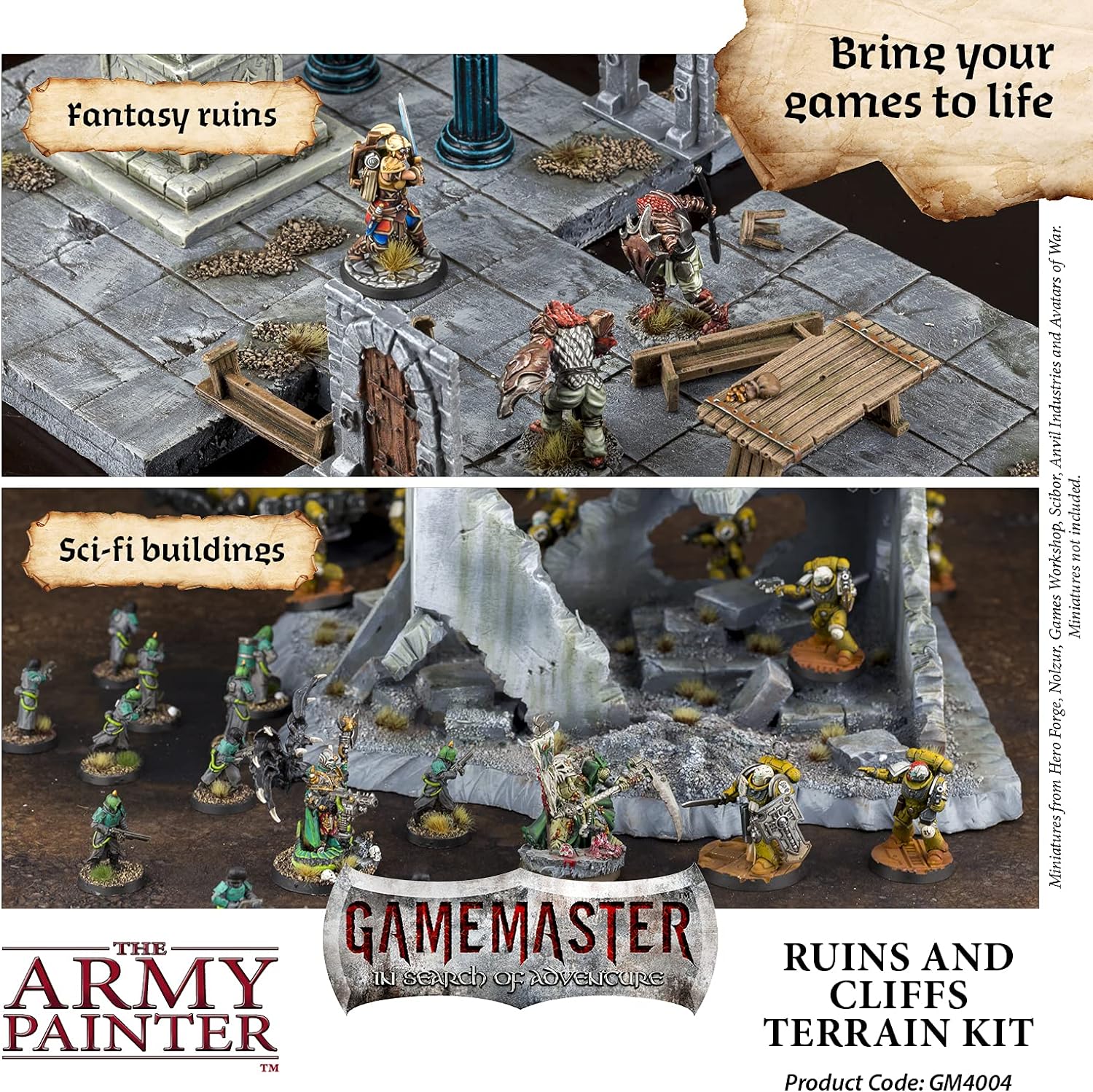 The Army Painter - GameMaster - Ruins & Cliffs Terrain Kit