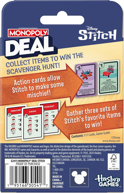 Monopoly Deal Stitch NEW