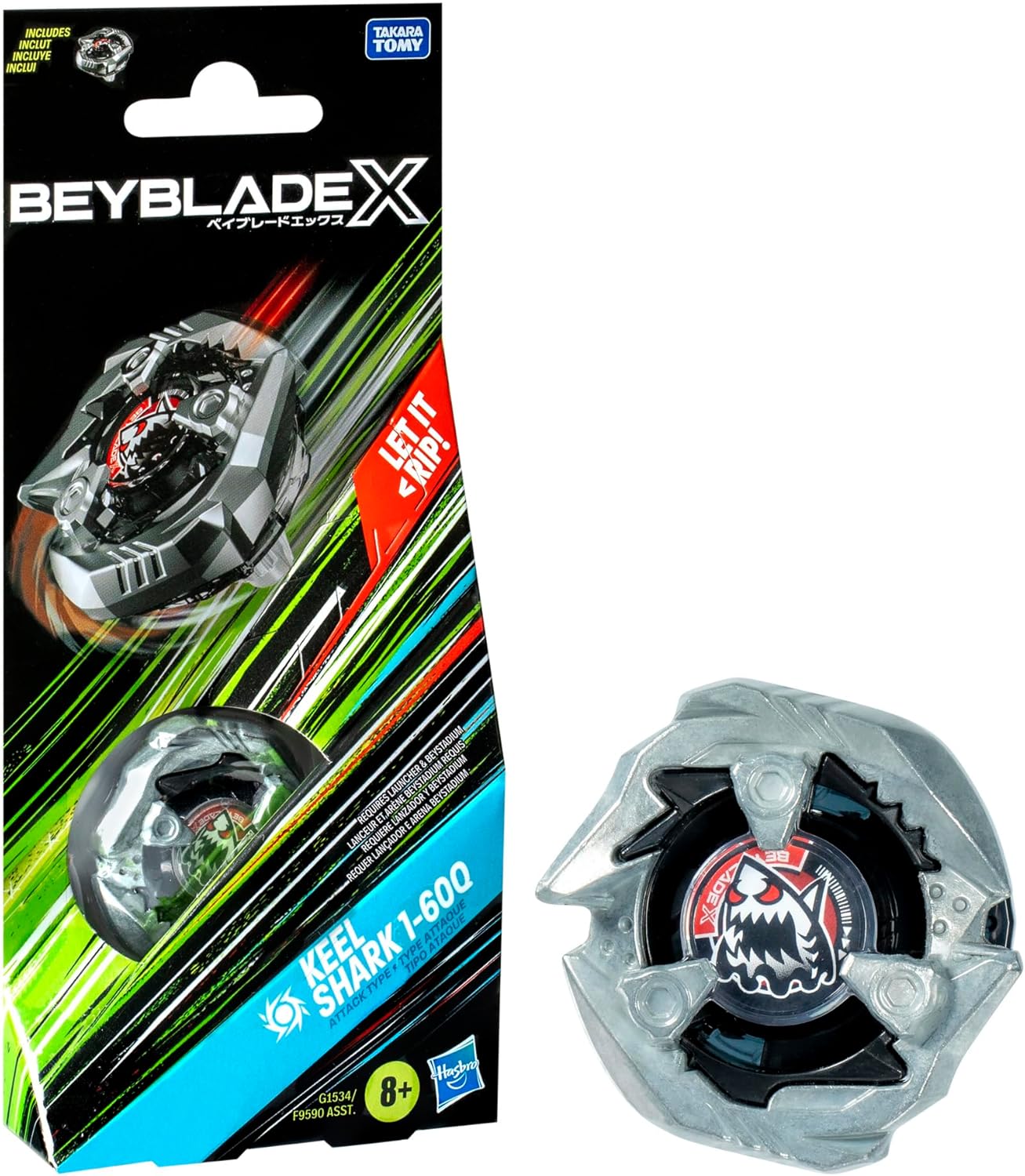 Beyblade X: Keel Shark 1-60Q (Attack)